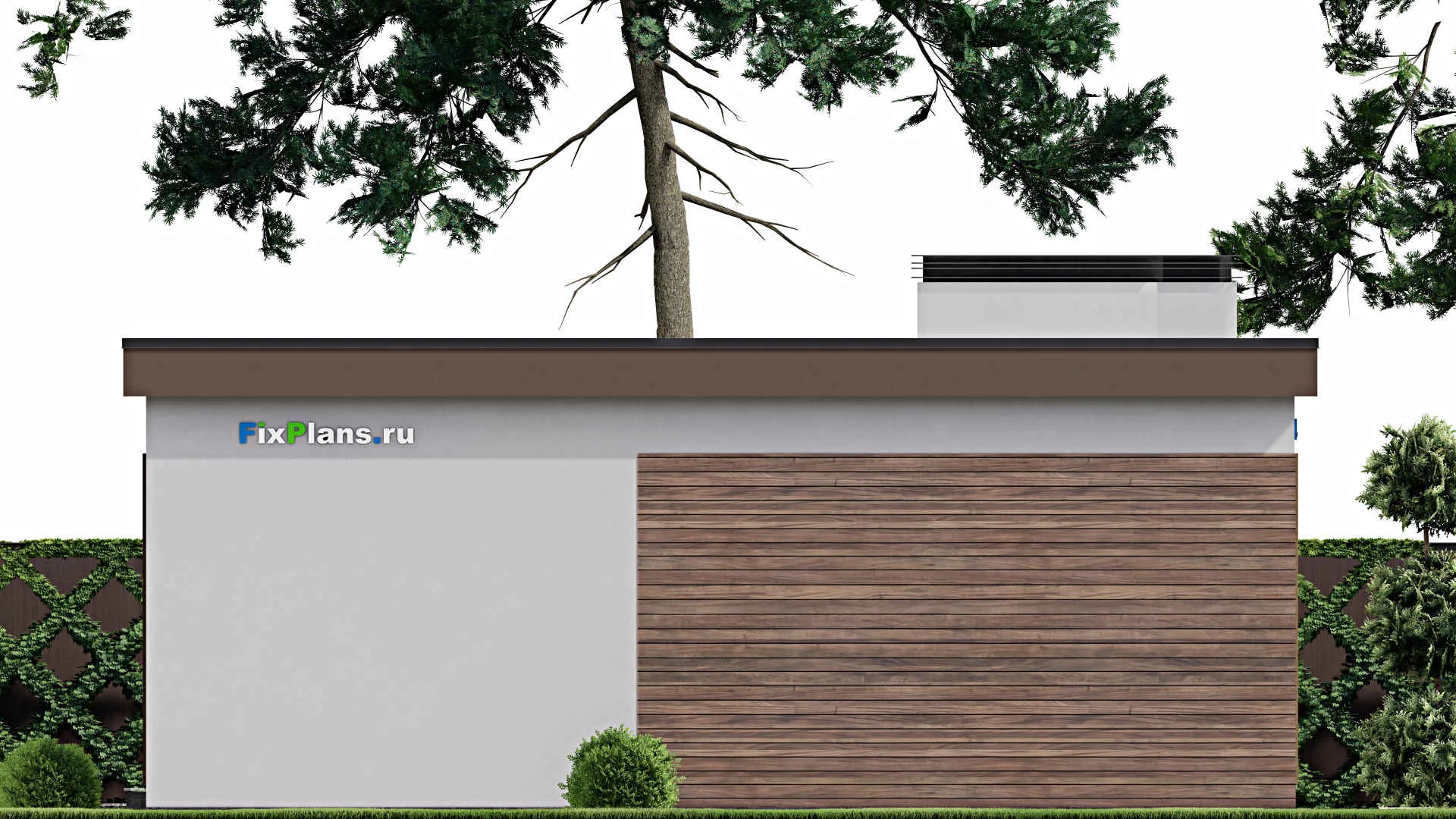 F-8864 - Проект одноэтажного дома 10 на 22, площадью 180 м² с террасой и 3 спальнями