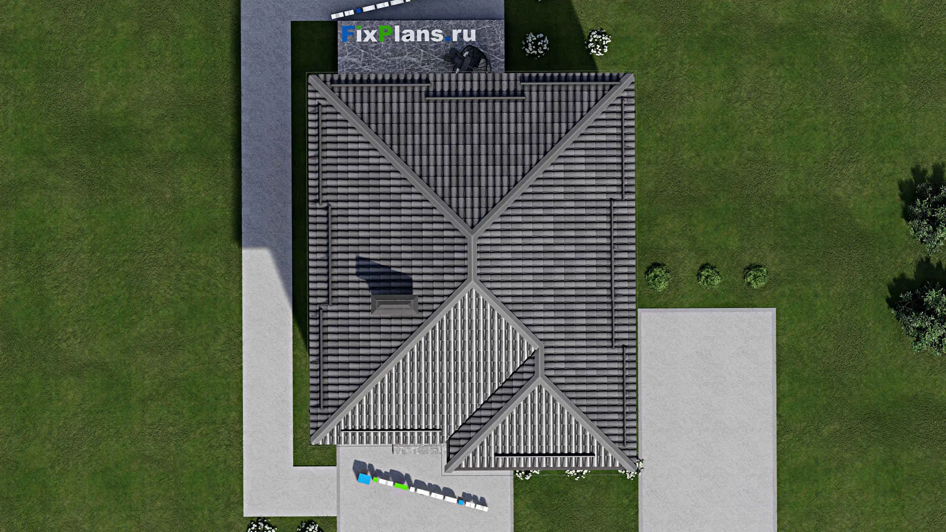 F-7253 - Планы двухэтажного дома 9 на 13, площадью 140 м² с террасой, балконом и 4 спальнями